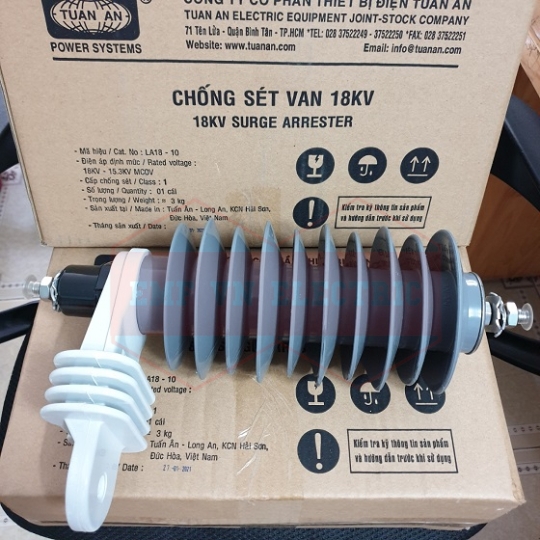 Chống sét van 18kV 10kA Class 1 - Tuấn Ân
