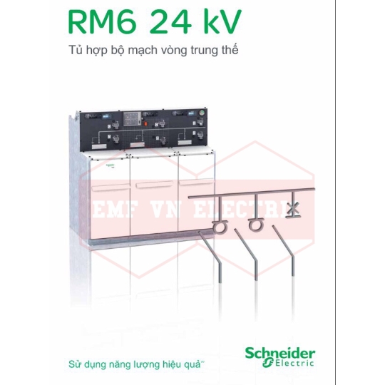 Tủ trung thế 24kV 630A, 3 ngăn- Hiệu Schneider