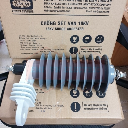 Chống sét van 18kV 10kA Class 1 - Tuấn Ân